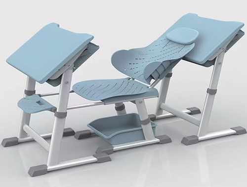 可升降午休课桌椅